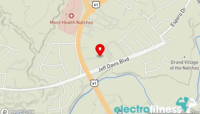 map of Natchez Total Fitness Gym in Natchez