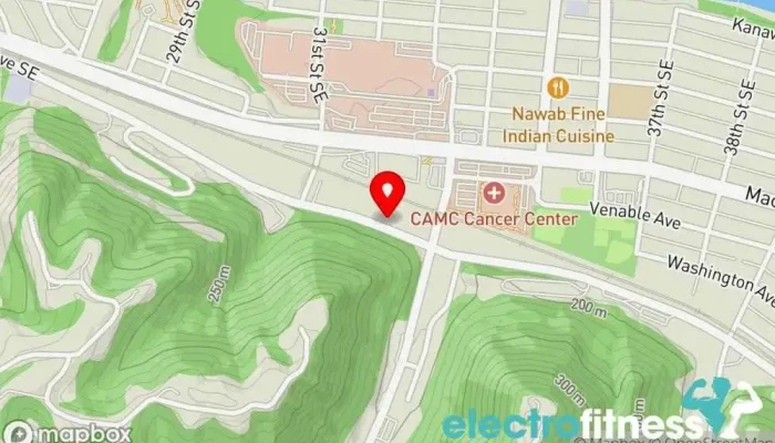 map of Nautilus Fitness Center Gym, Aerobics instructor, Fitness center, Massage therapist, Personal trainer, Physical fitness program, Physical therapist, Pilates studio, Weight loss service, Yoga studio in Charleston