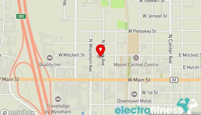 map of Nautilus Fitness Center Gym in Gaylord