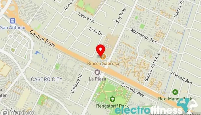 map of NCFIT Mountain View Gym, Fitness center, Personal trainer, Physical fitness program in Mountain View