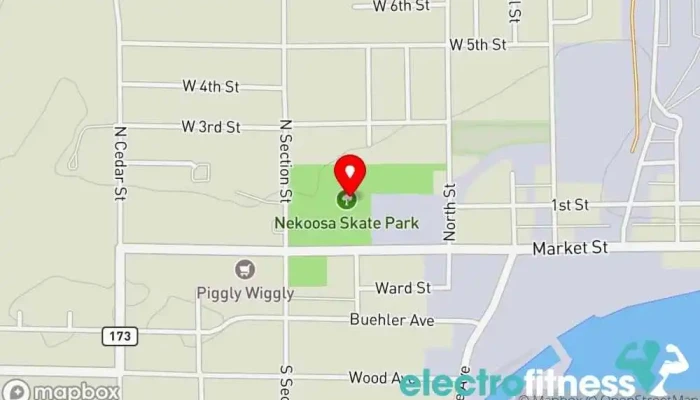 map of Nekoosa Splash Pad Gym in Nekoosa