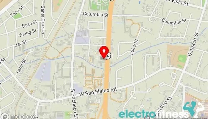 map of Nexus Yoga studio, Massage therapist, Wellness center in Santa Fe