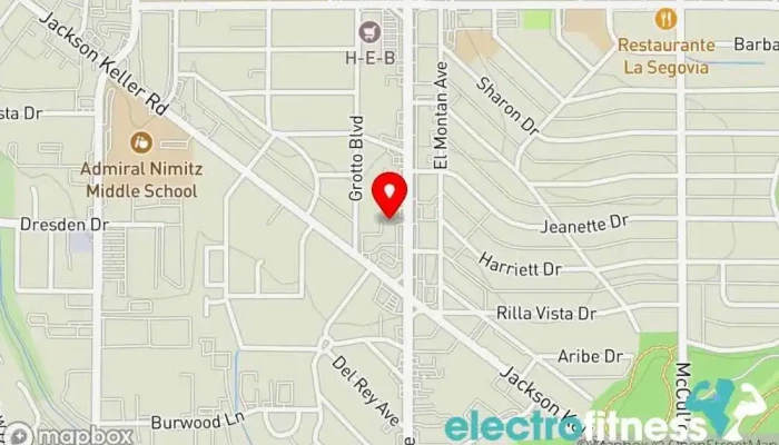 map of Nexxt Fit 210 Gym in San Antonio