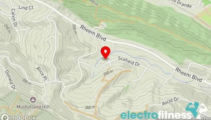 map of Nia Janet Kaufman Fitness center in Moraga