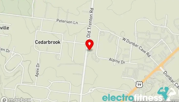 map of Nourish and Lift Wellness center, Eyelash salon, Facial spa, Gym, Personal trainer, Physical therapist in Clarksville