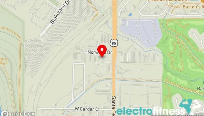 map of N'Tense Fitness Gym, Fitness center, Physical fitness program in Littleton