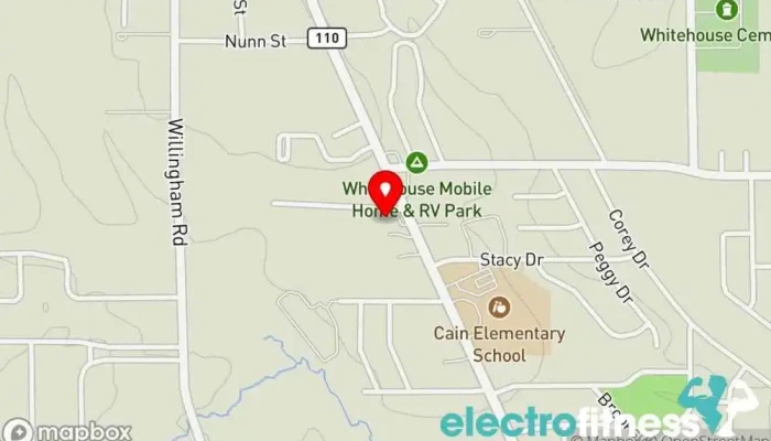map of Nuon's Martial Arts Martial arts school in Whitehouse