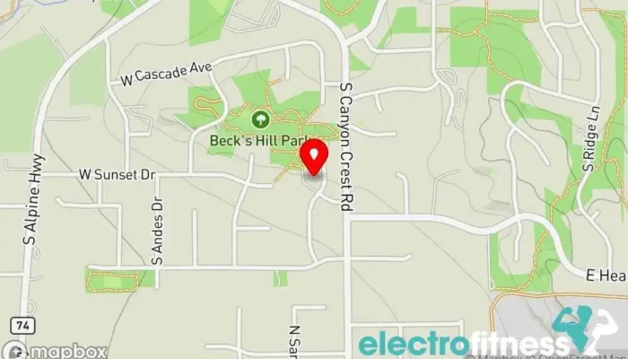 map of Nutrition First Fitness Personal trainer, Physical fitness program, Weight loss service in Alpine
