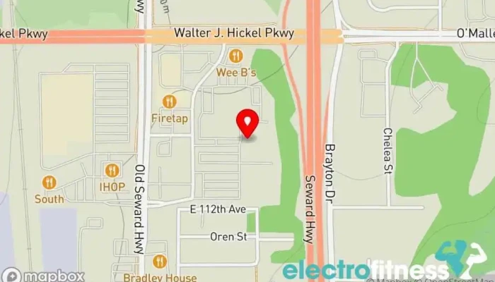 map of O'Malley Sports Center Gym in Anchorage