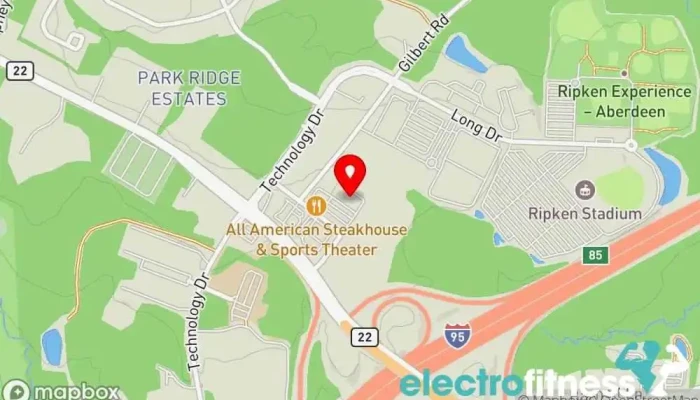 map of One Love Mind Body Yoga studio in Aberdeen