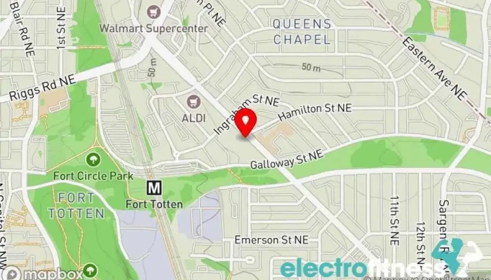 map of Onelife Fitness - Fort Totten Gym in Washington