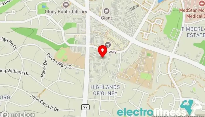 map of Onelife Fitness - Olney Gym, Fitness center in Olney