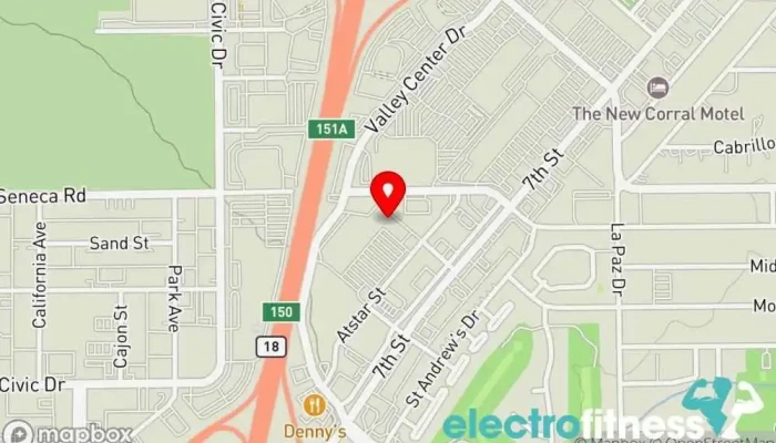 map of Optimal Fitness center in Victorville