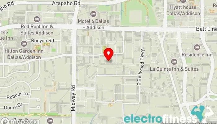map of Optimum Performance Fitness Physical fitness program, Gym in Addison
