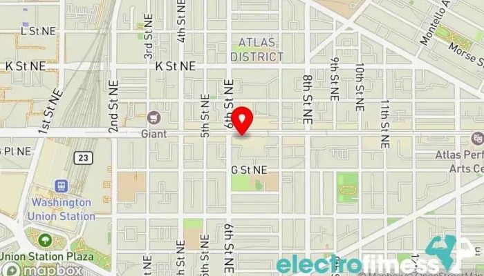 map of Orangetheory Fitness Gym, Fitness center, Personal trainer, Physical fitness program in Washington