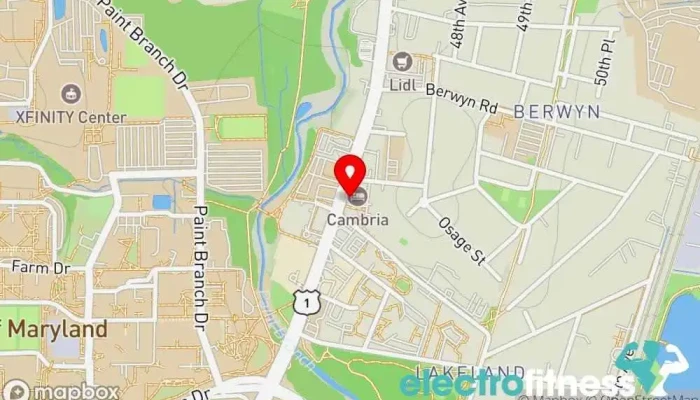 map of Orangetheory Fitness Gym, Fitness center, Personal trainer, Physical fitness program in College Park