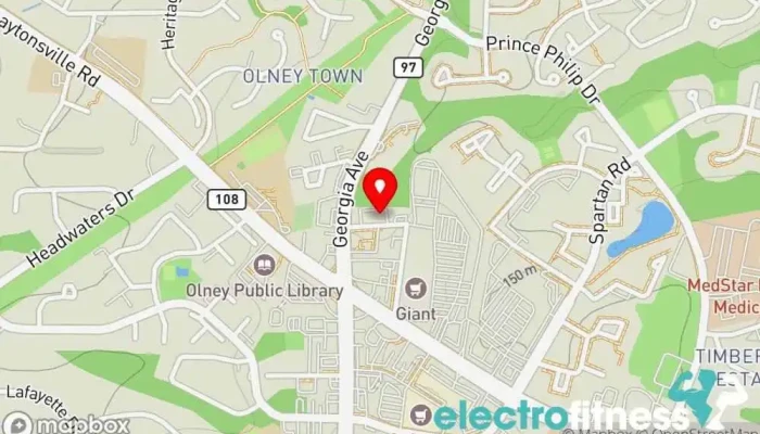 map of Orangetheory Fitness Gym, Fitness center, Personal trainer, Physical fitness program in Olney