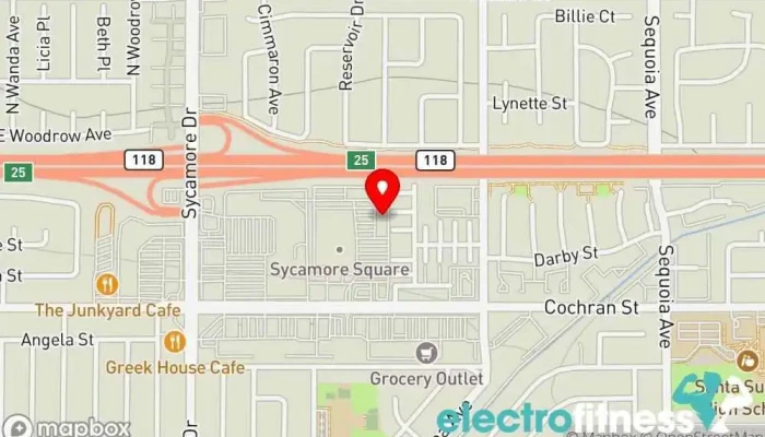map of Orangetheory Fitness Gym, Fitness center, Personal trainer, Physical fitness program in Simi Valley