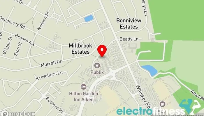 map of Orangetheory Fitness Gym, Fitness center, Personal trainer, Physical fitness program in Aiken