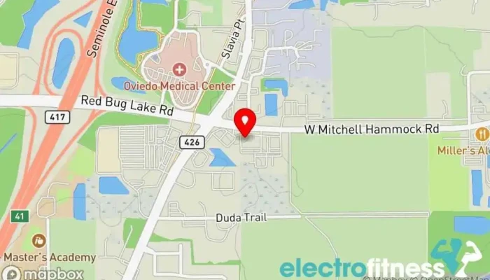map of Orangetheory Fitness Gym, Fitness center, Personal trainer, Physical fitness program in Oviedo