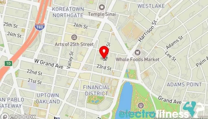 map of Orangetheory Fitness Gym, Fitness center, Personal trainer, Physical fitness program in Oakland