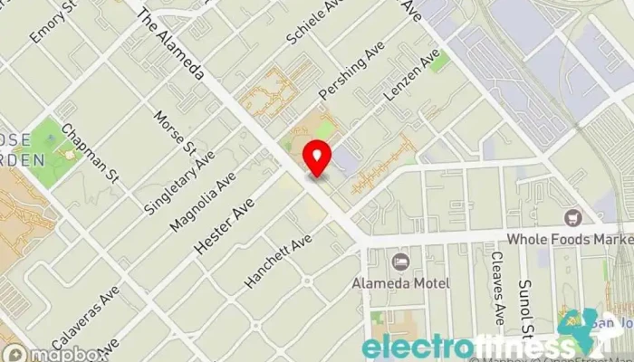 map of Orangetheory Fitness Gym, Fitness center, Personal trainer, Physical fitness program in San Jose
