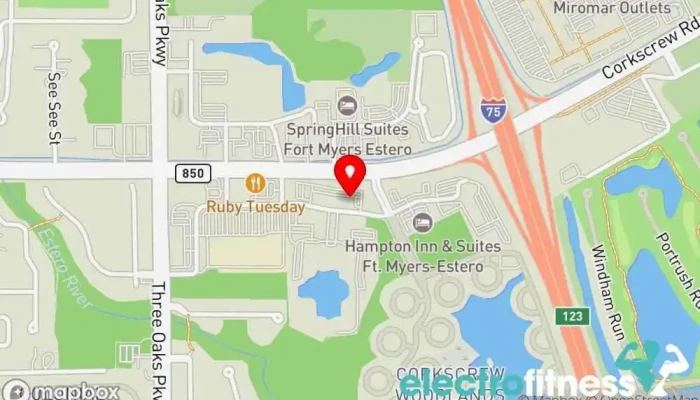 map of Orangetheory Fitness Gym, Personal trainer, Physical fitness program in Estero