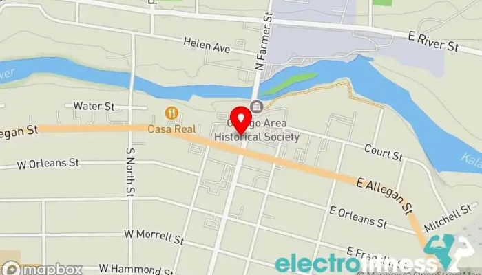 map of Otsego Health & Fitness Fitness center in Otsego