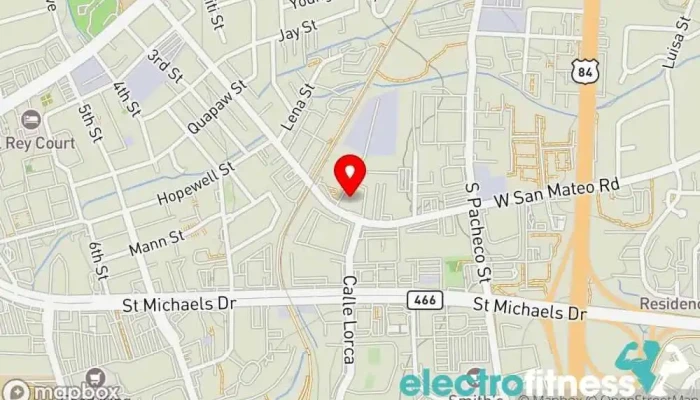 map of Overload Gym - Santa Fe Gym in Santa Fe
