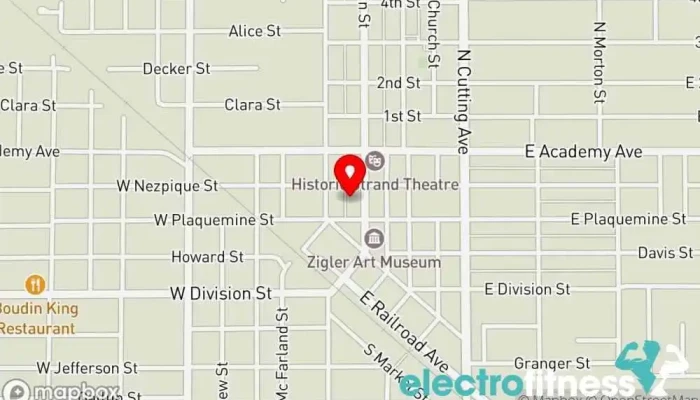 map of P5 Family Fitness LLC Physical fitness program in Jennings