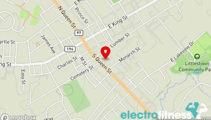 map of Pa Elite All Star Gym Gymnastics center in Littlestown