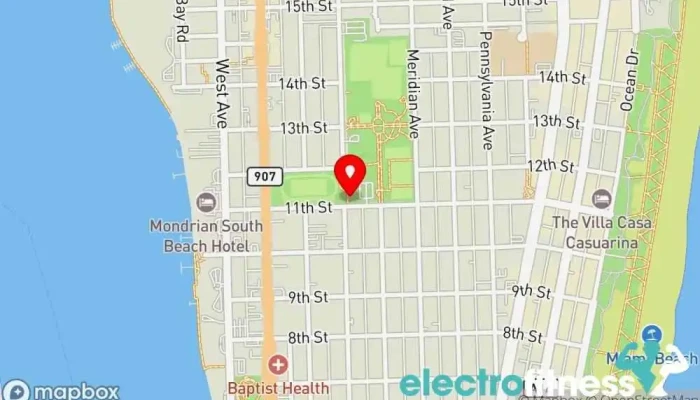 map of PAL GYM Miami Beach Gym, Fitness center in Miami Beach