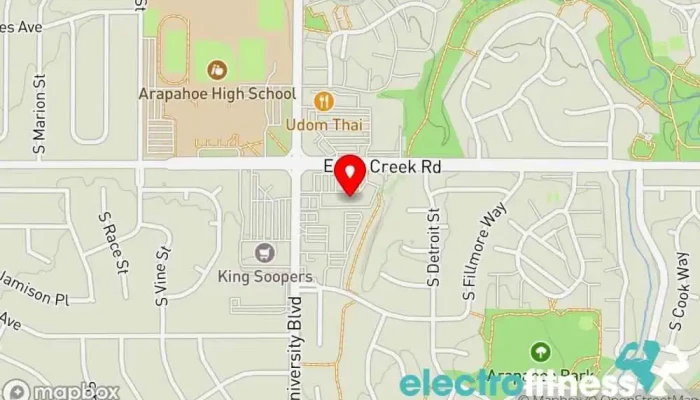 map of Palango! Fitness Gym, Fitness center in Centennial