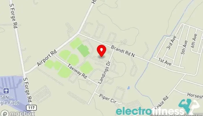 map of Paramount Sports Complex Sports complex, Children's party service, Fitness center, Gym, Gymnastics center in Annville