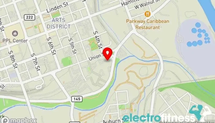 map of Parkettes Gymnastics center, Day care center, Sports school in Allentown