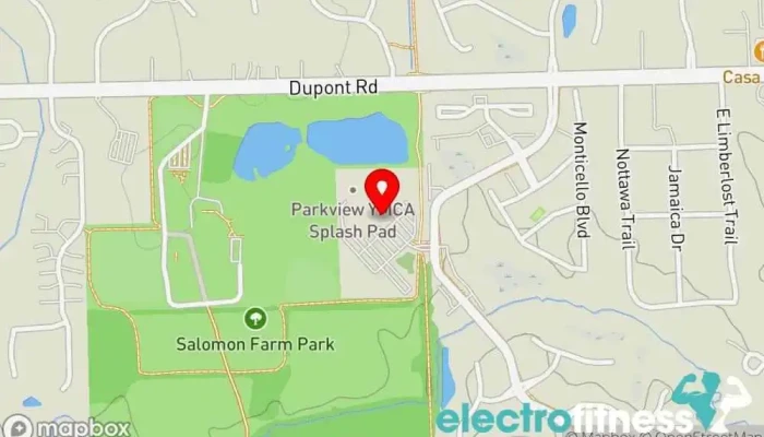 map of Parkview Family YMCA Non-profit organization, Day care center, Fitness center, Gym, Pilates studio, Playground, Recreation center, Swimming instructor, Swimming pool, Yoga studio in Fort Wayne