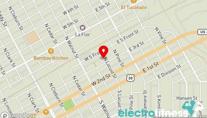 map of Pax Fitness Gym in Grand Island