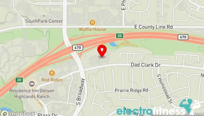 map of Peak Athletics Gymnastics center, Dance school in Highlands Ranch