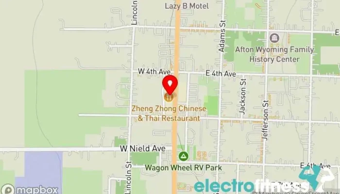 map of Peak Fitness Brazilian Jiu Jitsu & Kickboxing Martial arts school in Afton