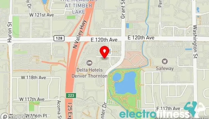 map of Peak Kickboxing Northglenn Kickboxing school, Fitness center, Physical fitness program, Weight loss service in Northglenn