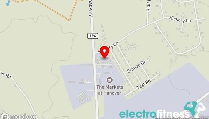 map of Performance Fitness Training Hanover Personal trainer, Gym, Physical fitness program, Weight loss service in Hanover