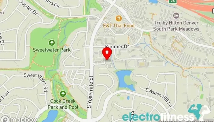 map of Performance Ready Fitness Studio Fitness center, Gym, Physical fitness program in Lone Tree