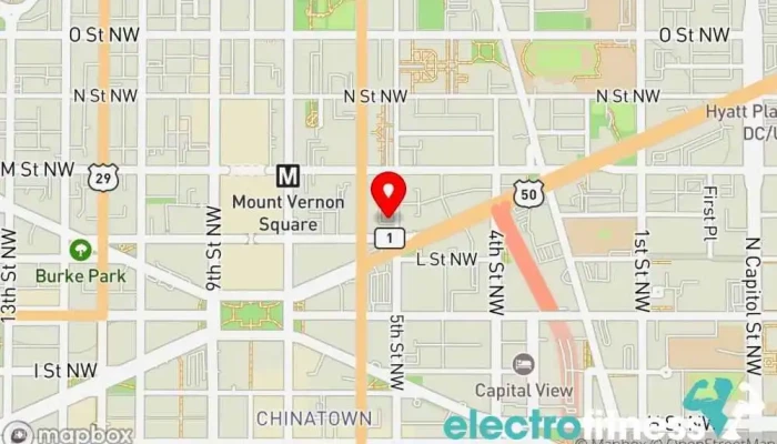 map of Physiology Fitness Gym in Washington