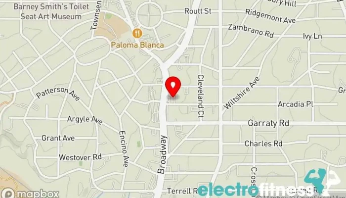 map of Pilates Platinum Alamo Heights Gym in Alamo Heights