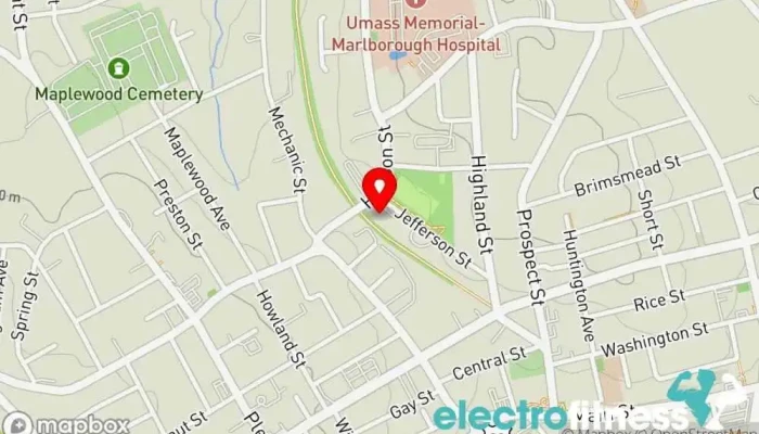 map of Pinnacle Fitness Personal trainer, Fitness center, Gym, Physical fitness program, Weight loss service in Marlborough