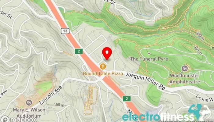 map of Pinpoint Training Gym, Wellness center in Oakland