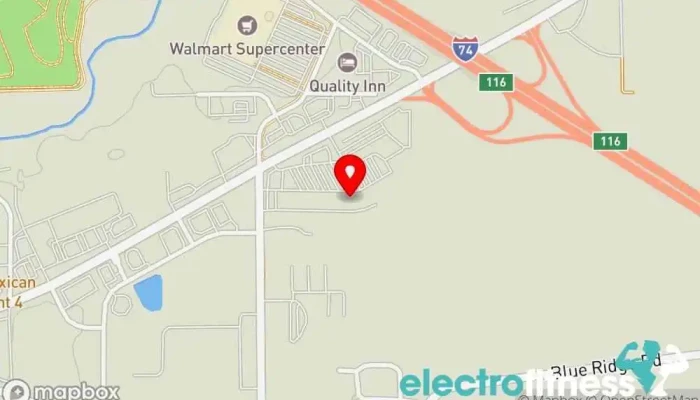 map of Planet Fitness Gym, Fitness center, Spa, Tanning salon in Shelbyville