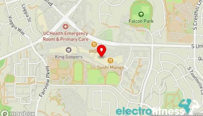 map of Planet Fitness Gym, Fitness center, Spa, Tanning salon in Highlands Ranch