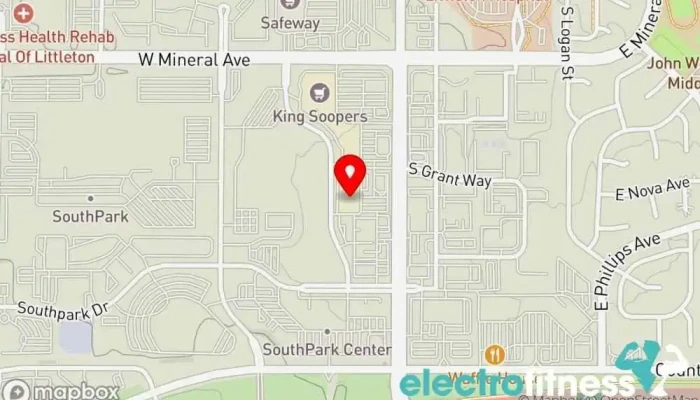 map of Planet Fitness Gym, Fitness center, Spa, Tanning salon in Littleton