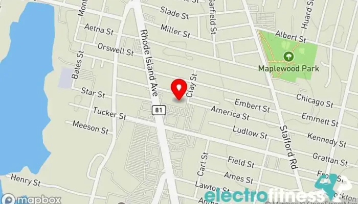 map of Planet Fitness Gym, Fitness center, Spa, Tanning salon in Fall River